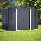 Duramax ECO 8x6 Metal Garden Storage Shed Anthracite 4.77 m² view 8