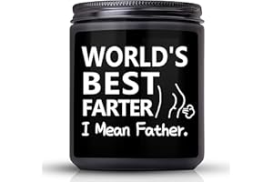 LUCOTIYA Gifts for Father's Day Dad Father from Daughter Son, Funny Gifts for Dad, Fathers Day Birthday Gifts for Dad Father in Law Him Bonus Dad Daddy,Smoke & Vanilla Scented Candle Gifts for Men