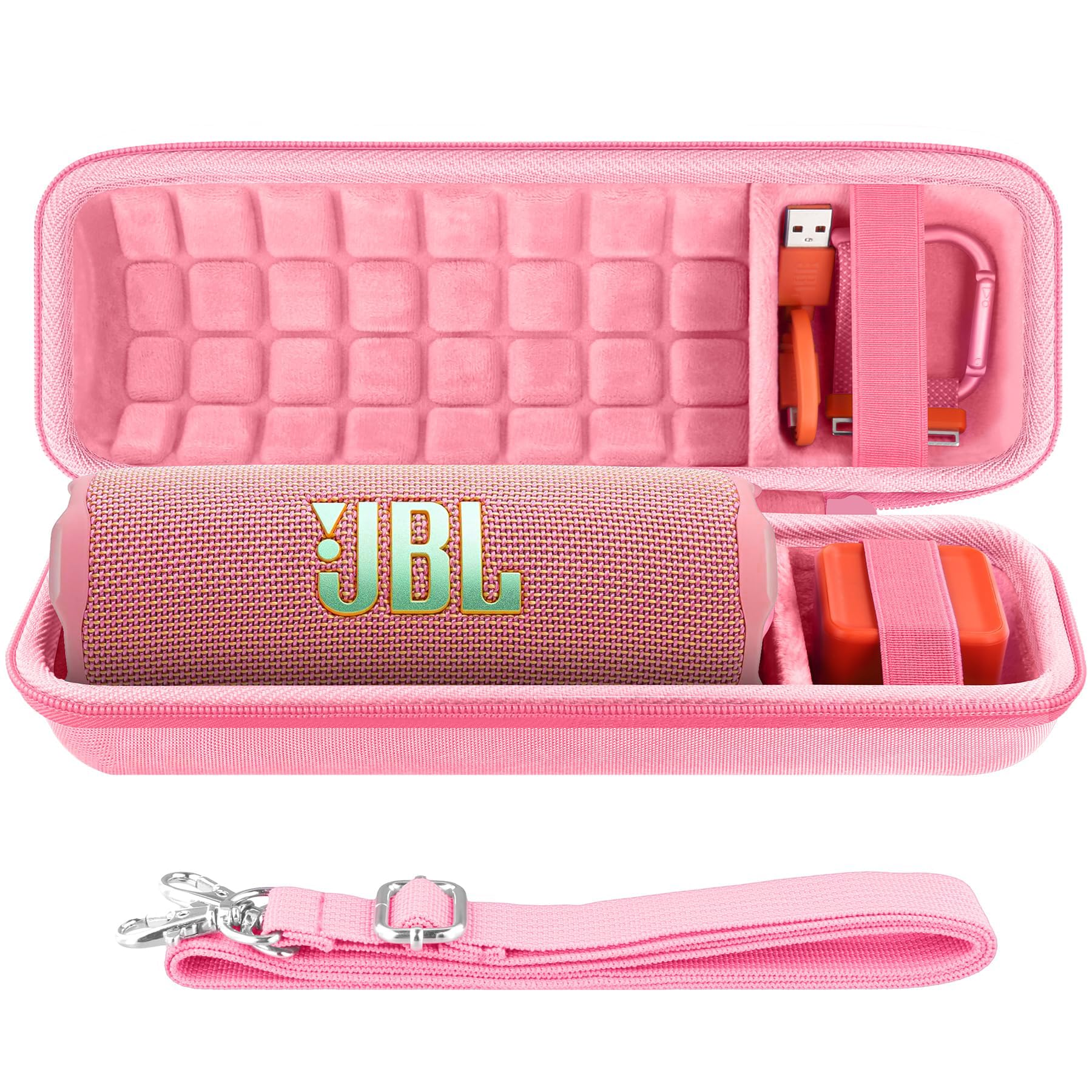 co2CREA Hard Travel Case for JBL Flip 7 Flip6 Flip5 Waterproof Portable Bluetooth Speaker, Case Only