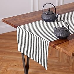 Solino Home Stripe Linen Table Runner 108 inches