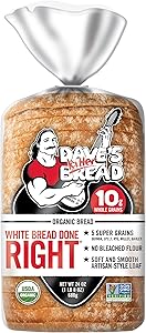 Dave's Killer Bread White Bread Done Right, Artisan-Style Organic White Bread, 24 oz Loaf