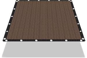 EMERIT 90% Shade Cloth Sun Shade Fabric Privacy Screen Shade Cover for Patio Garden Pergola Shade Cover Canopy with Gromments (Mocha, 10X10 FT)