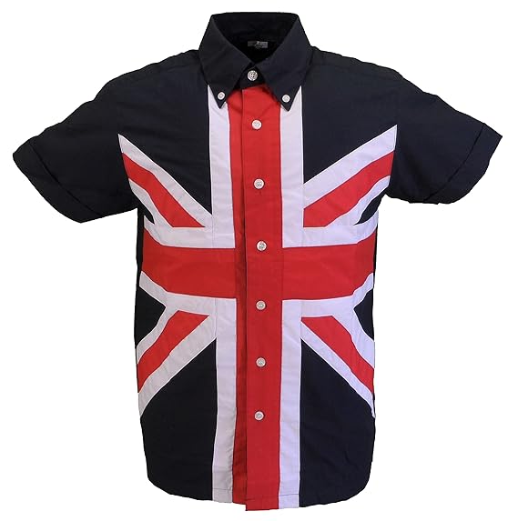 Relco Mens Union Jack Shirt Amazon.co.uk Clothing