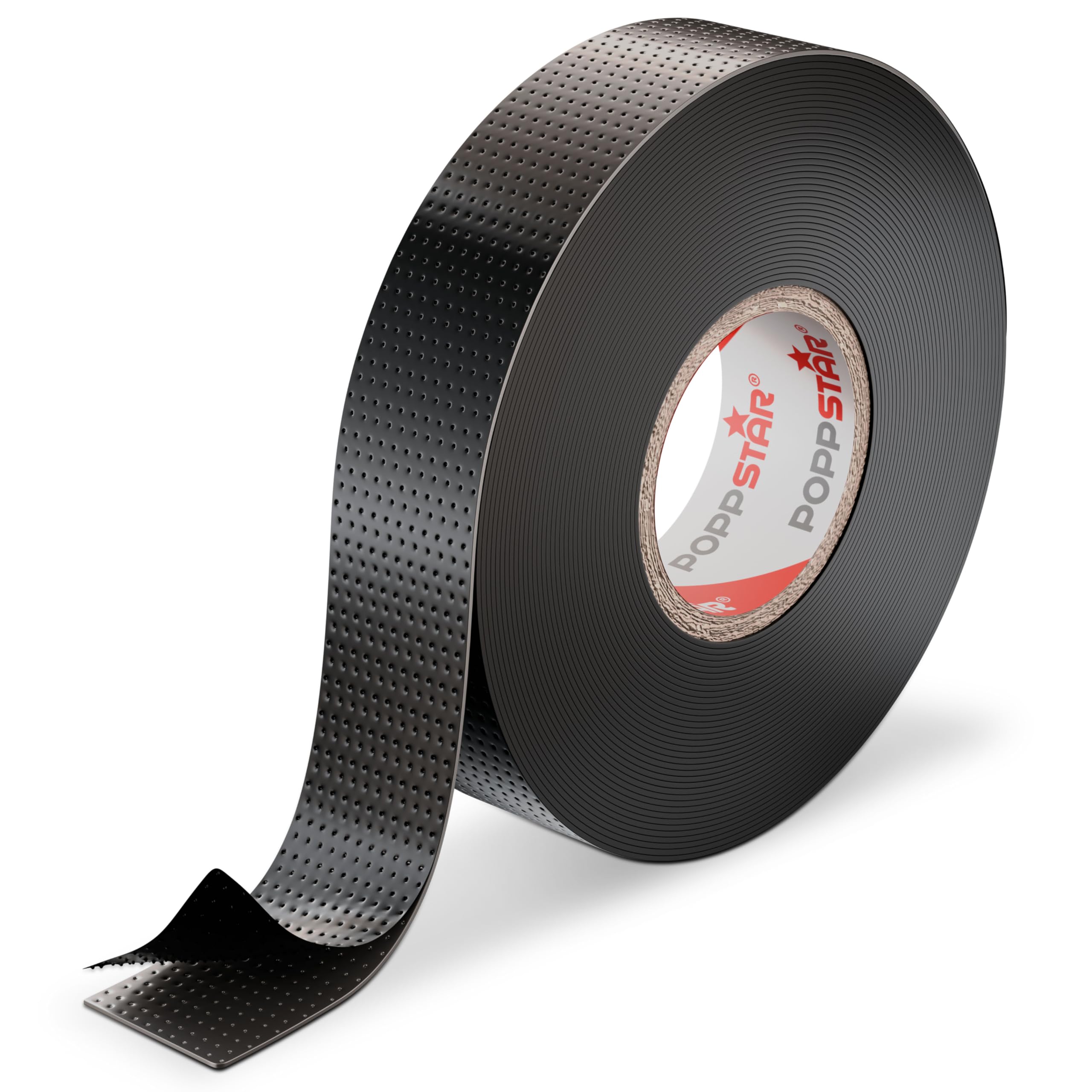 POPPSTAR 1x Self-fusing Universal Insulating Tape, Sealing Tape, LxWxH 10m x 19mm x 0.76mm, Black