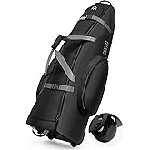 OutdoorMaster Padded Golf Travel Bag with Reinforced Wheels, 900D Heavy Duty Oxford Wear-Resistant and Waterproof Golf Travel Case, Soft-Sided Golf Club Bag, Shoes and Accessories Compartment