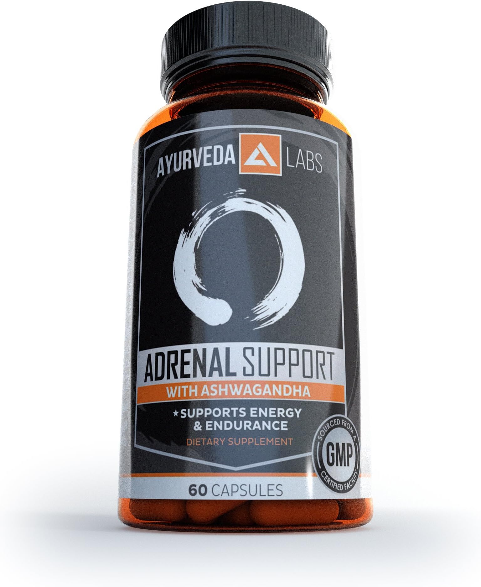 Ashwagandha Adrenal Support - Adrenal Fatigue Supplements Relives Stress & Fatigue, Lowers Cortisol Levels, Maintain Physical & Mental Balance & Energy - 60 Capsules