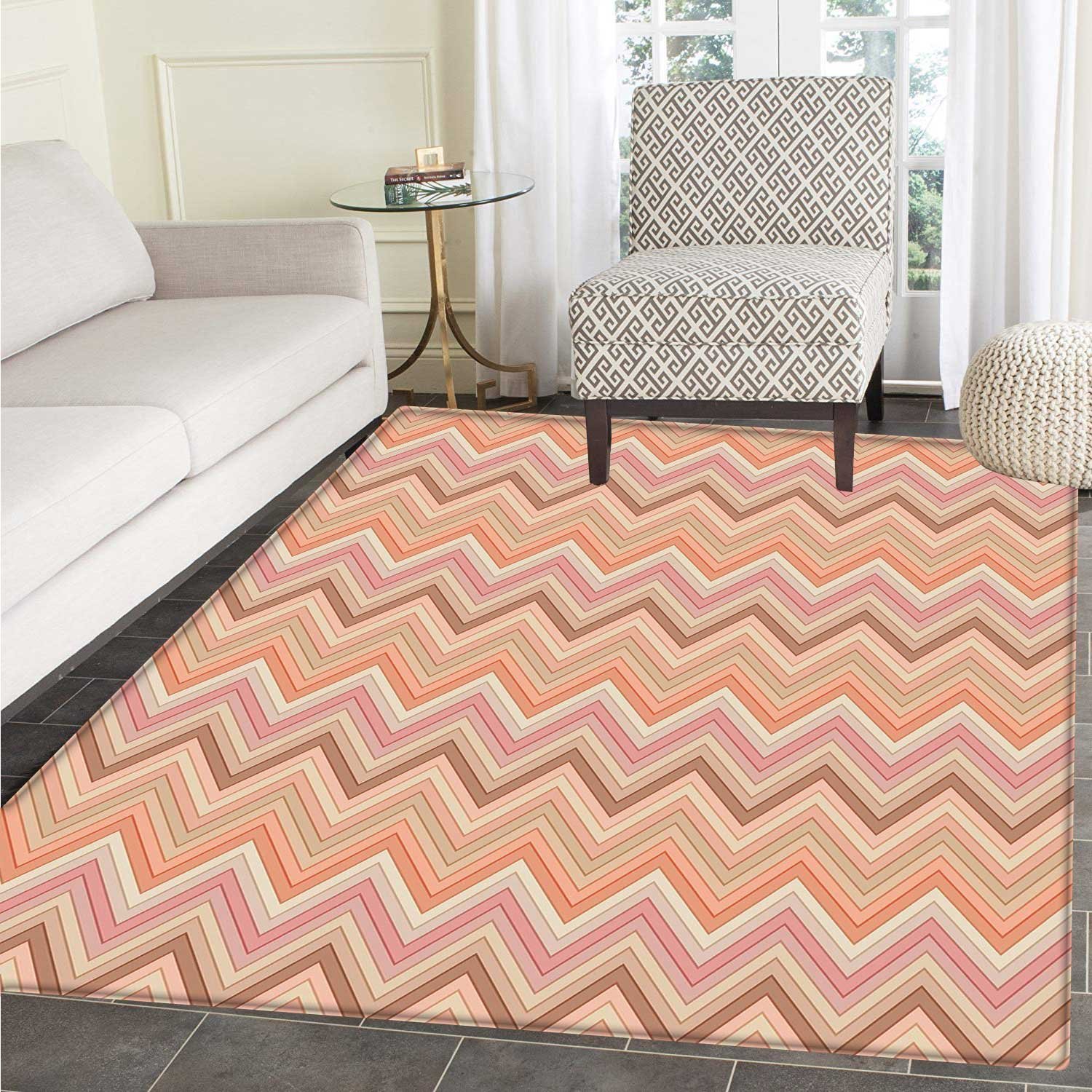 Amazon Com Peach Dining Room Home Bedroom Carpet Floor Mat