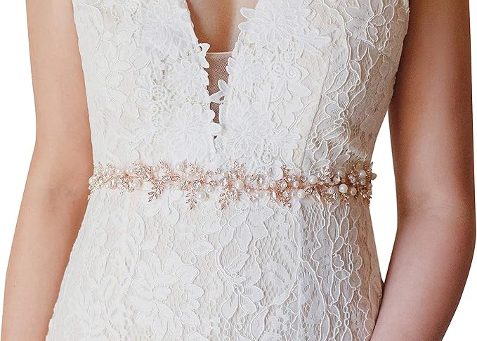 bridesmaid sash rose gold