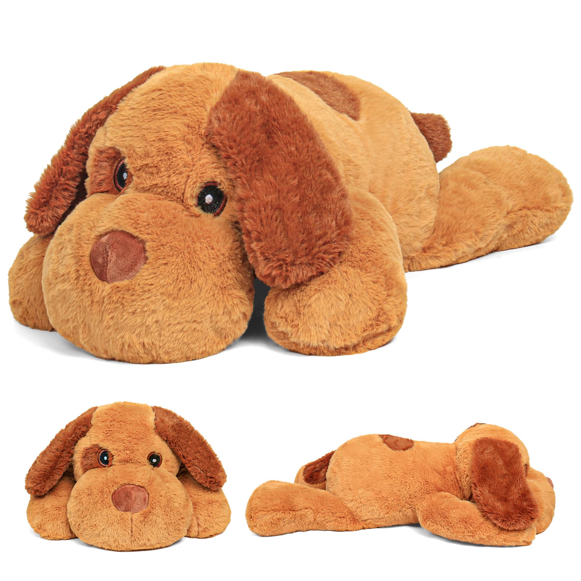 Photo 1 of JellyMallow 5lbs 24 Inch Dog Weighted Stuffed Animals, Weighted Dog Plush, Weighted Stuffed Animal Plushies Pillows Gifts for Adults, Women, Men, Boys, Girls and Kids