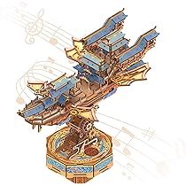 Tonecheer 3D Wooden Puzzle for Adults, DIY Vintage Orient Japanese