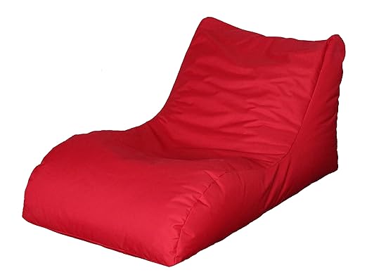Quantum Interior Sitzsack mit Lehne, Relax Lounge, ca.70x60x125cm, (Rot)