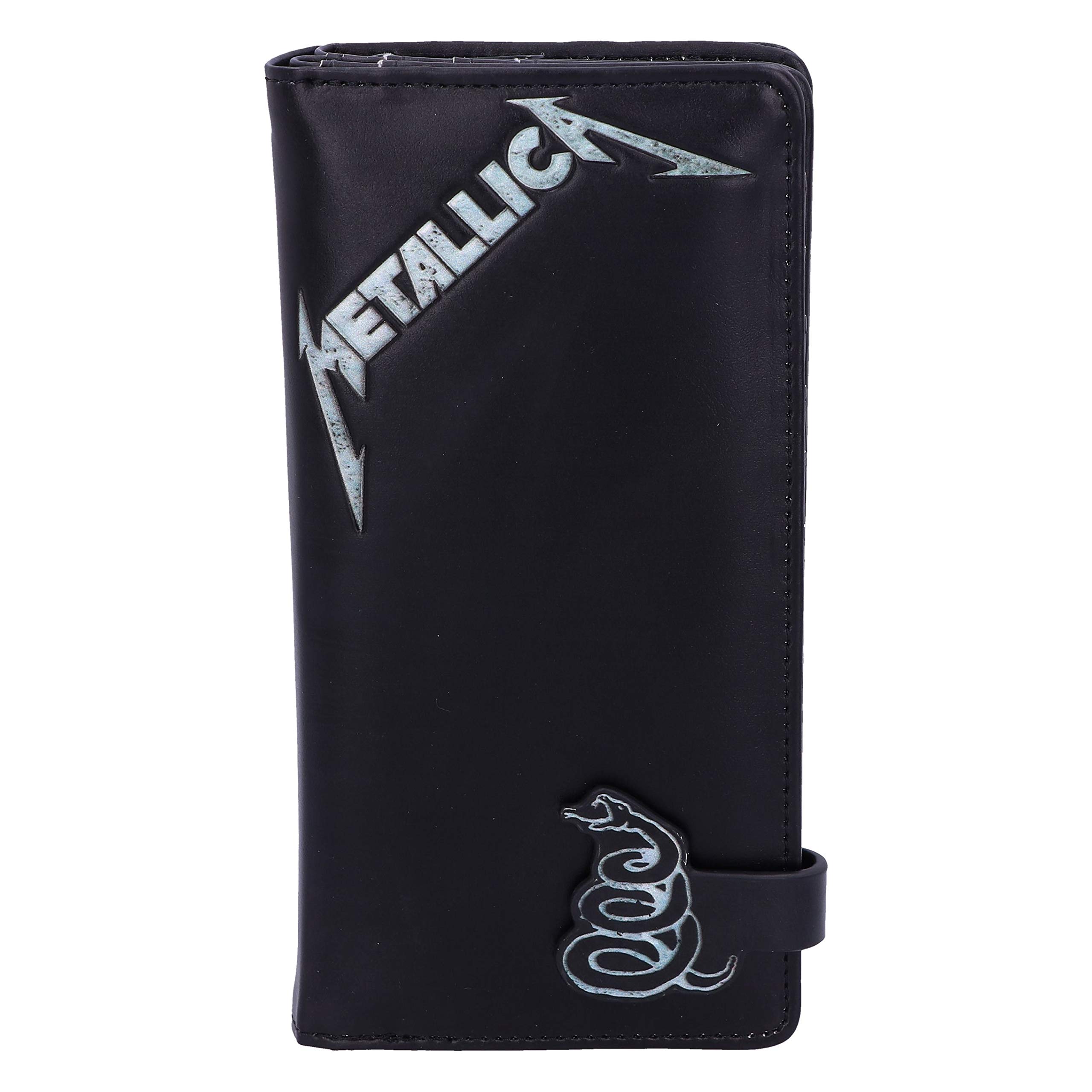 Nemesis Now Officially licensed Metallica Album Black Album Embossed Wallet Purse, 18.5cm