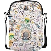 POFULL Theme Park Vacation Trip Gift Magic World Family Vacation Gift Spaceship Earth Crossbody Bag (HERE FOR THE)