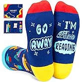 Zmart Writing Reading Gifts - Writing Book Socks for Writers Authors Men Women