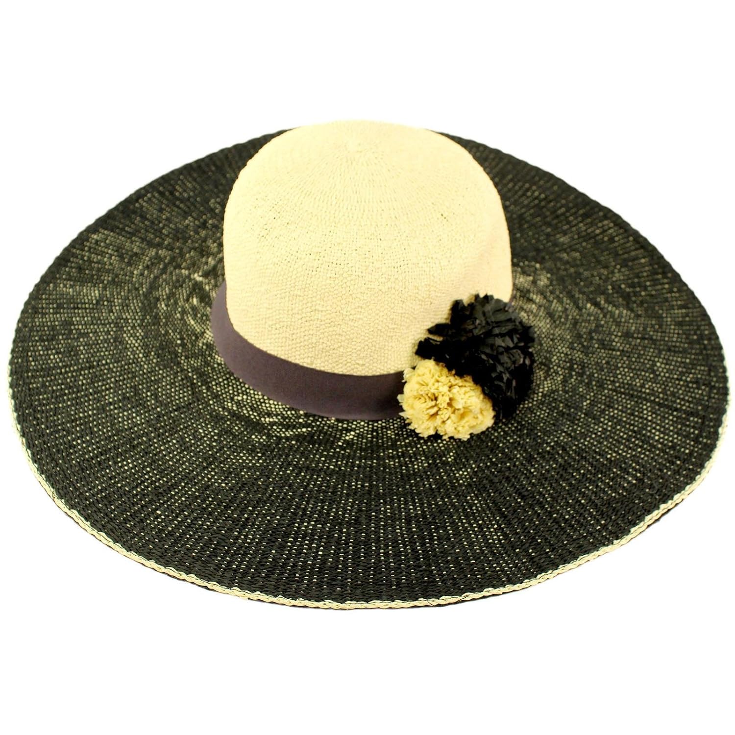Cc Natural Faded Color Floppy Wide Brim 5 Summer Derby