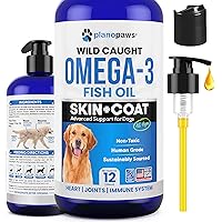 Omega 3 Fish Oil for Dogs - Better Than Salmon Oil for Dogs - Dog Fish Oil Supplement - Reduce Shedding & Itching - Supports