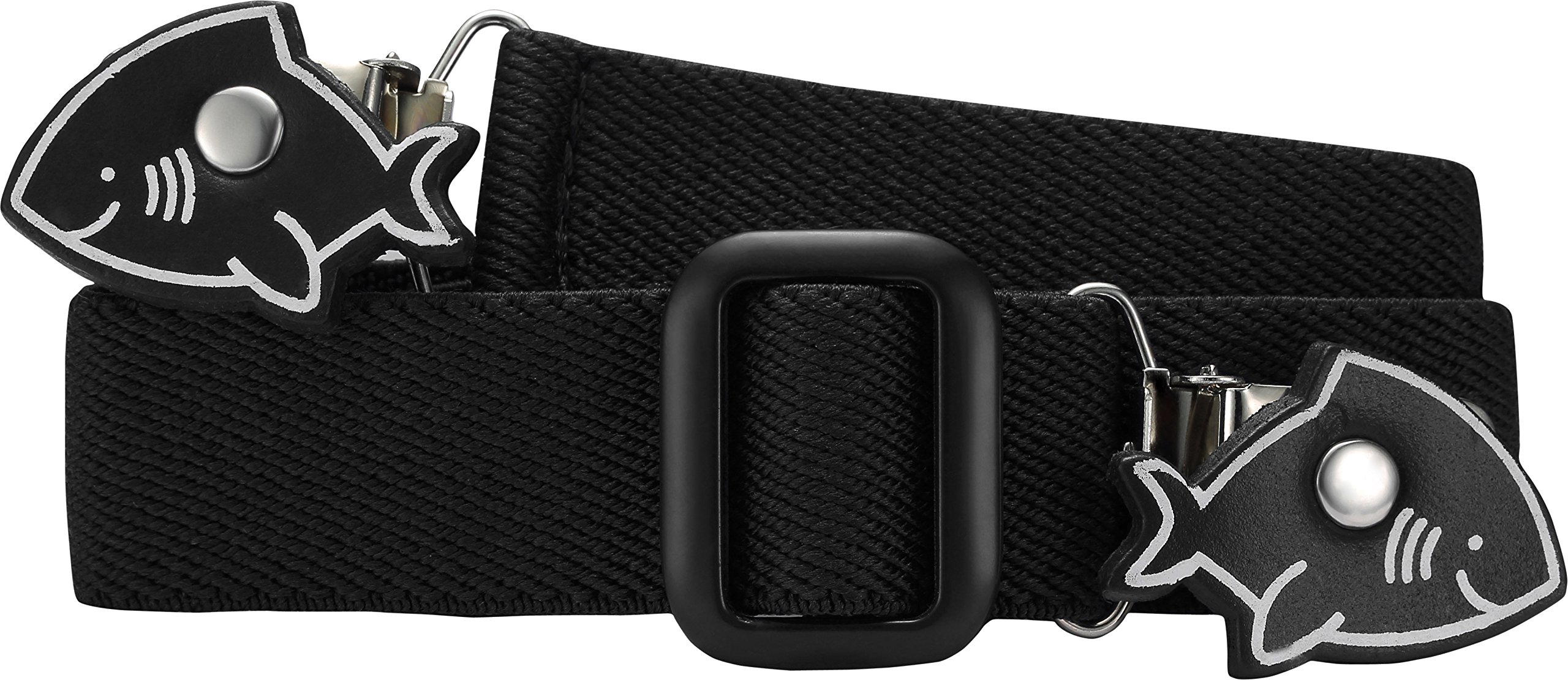 Playshoes Unisex Kids Elastik-gã£â¼rtel Hai-clip Uni Belt, (schwarz)