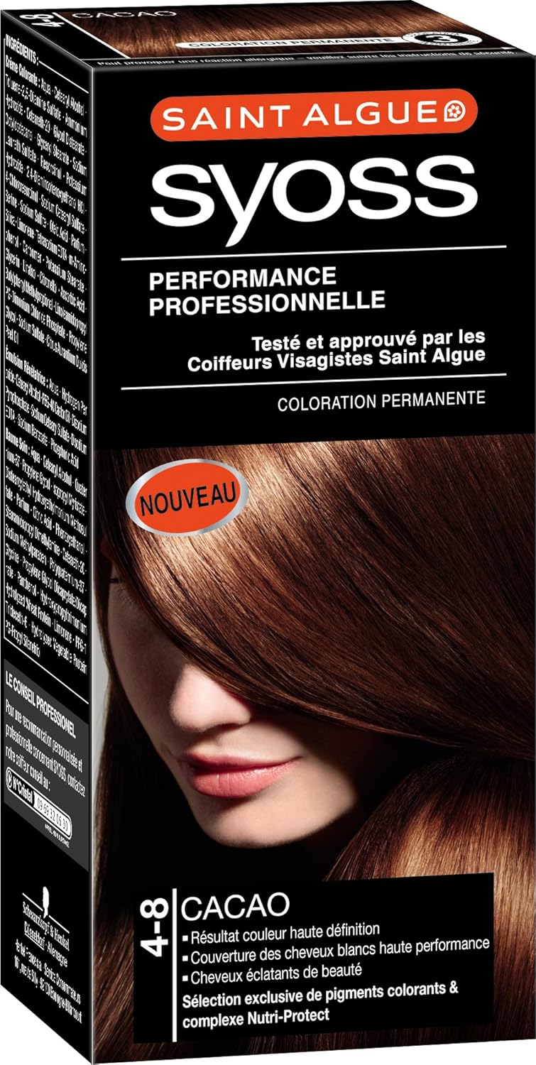 Saint Algue Syoss Coloration Permanente Cacao 4 8 Amazon Fr Beaute Et Parfum