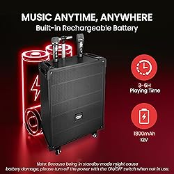 Pyle 10'' Portable Wireless Bluetooth Speaker