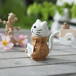 YOOJEE Crochet Cat “Thank You for Helping Me