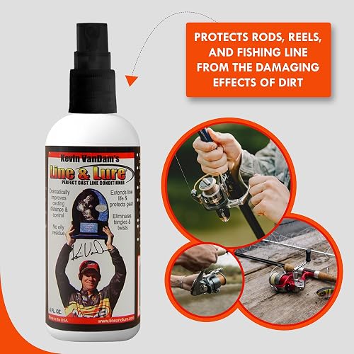 braided fishing line conditioner KVD and Lure | Line Conditioner Spray for your Freshwater or Saltwater Fishing Reel, Rod and Tackle Kit Helping you make longer KVD Line and Lure Conditioner