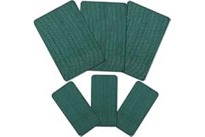 Amylove 12 Pcs Pool Safety Cover Patch Kit Swimming Pool Patch Repair Kit Self Adhesive Mesh for Inground Safety Cover, 12 x 8 Inch, 4 x 8 Inch (Green)