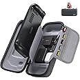 JSAUX Carrying Case Compatible with Steam Deck, Protective Hard Shell Carry Case Built-in AC Adapter Charger Storage, Portabl
