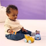 Ms. Rachel 1-2-3 Roll Vehicle with Click-in Figure Pull Back Action Toy view 9