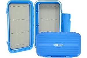 Kingfisher Large Waterproof Fly Box Great for Streamers and Saltwater Flies