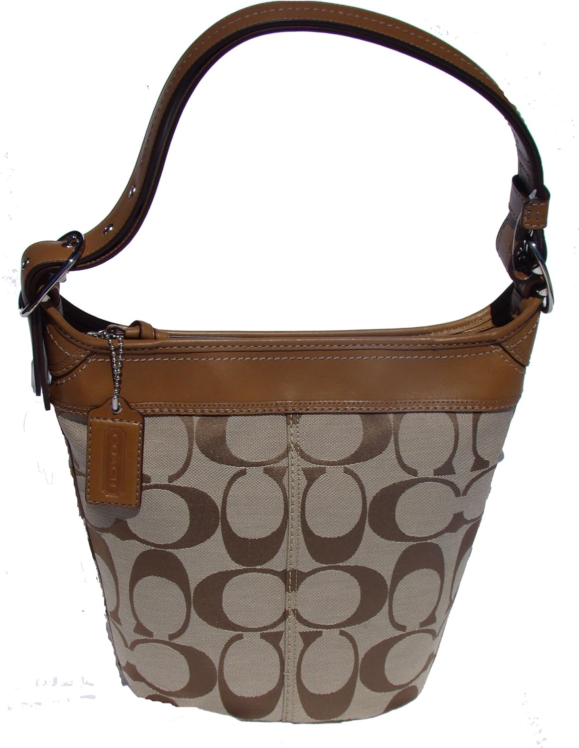 Coach Brown Signature Leather Duffle Bag 13358 Clothing