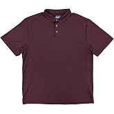 Ben Hogan Mens Burgundy Chevron Short Sleeve Performance Golf Polo Shirt