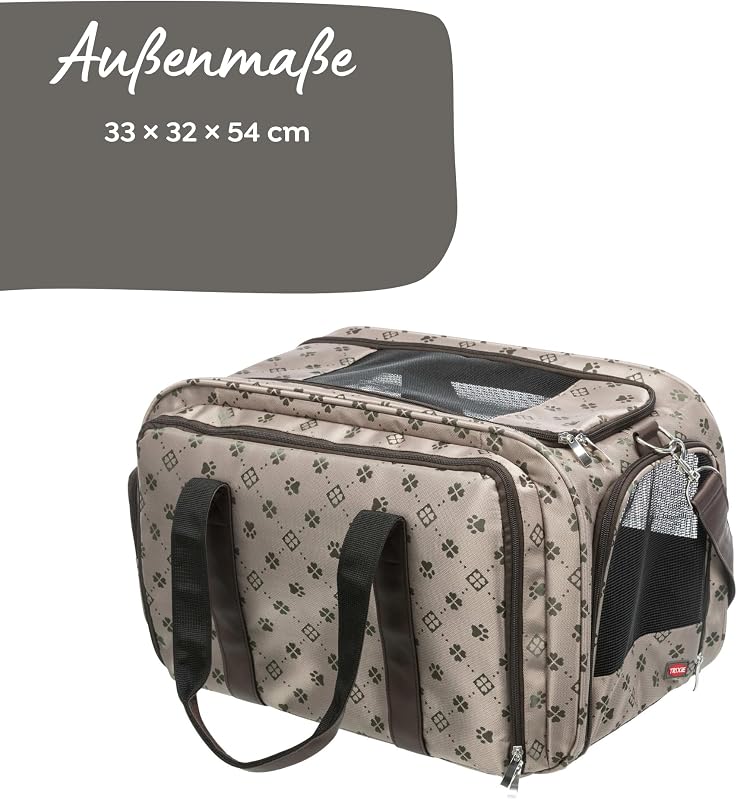 28903 Tasche Maxima, erweiterbar, 33 × 32 × 54 cm, beige/braun