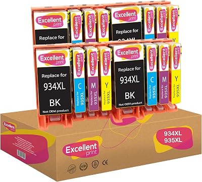 Excellent Print 934XL 935XL Ink Cartridges for HP Officejet 6812 6820 Pro 6230