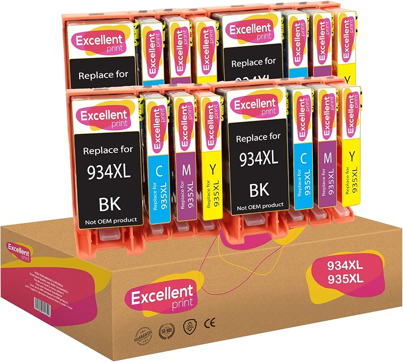 Excellent Print 934XL 935XL Ink Cartridges for HP Officejet 6812 6820 Pro 6230