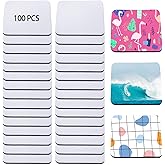 100 Pieces Sublimation Blank Cup Coasters Bulk Square Blank Cup Mat Rubber for Sublimation Transfer Heat Press Printing DIY Crafts 3.93 x 3.93 Inch