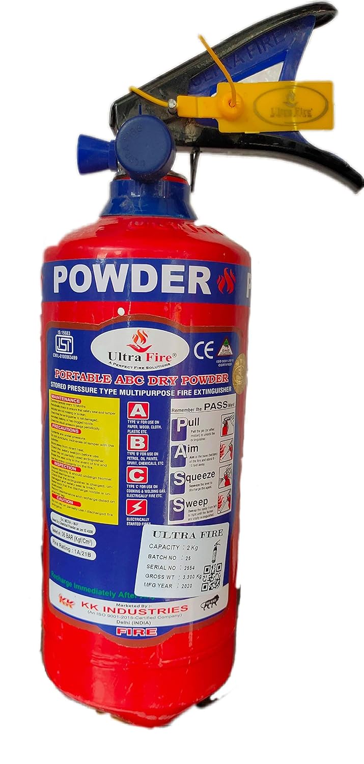 Ultra Fire Fire Extinguisher for Office Home and Industrial use with