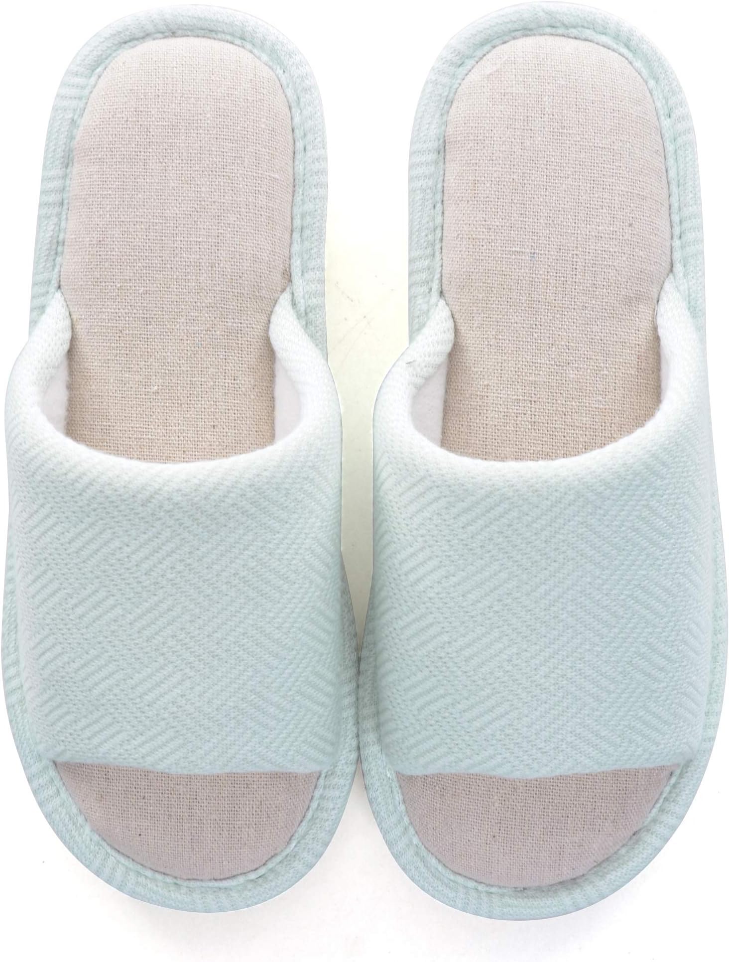 Memorygou Cozy Womens/Mens Home Slippers, Memory Foam Casual Indoor Outdoor Shoes with Open-Toe