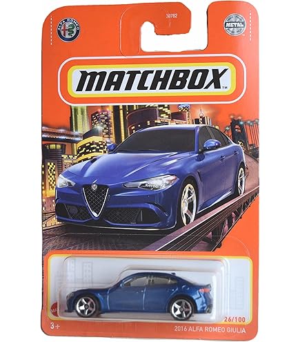 Amazon.com: Matchbox 2016 Alfa Romeo Giulia 26/100 - : Toys & Games