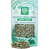 Small Pet Select Heavenly Green Crunch Herbal Treat, Rabbits, 4.4 oz | Natural Aromatic Herbal Blend, Foraging Enrichment &amp; Daily Variety, For Guinea Pigs &amp; Other Small Pets