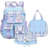 NSEQB Girls Backpack Set,Cute Kids School Backpack For Girls,Childrens Schoolbag For Elementary Primary