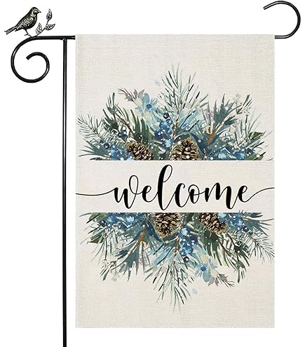 Newhomestyle Winter Gnome Snow Garden Flag Double Sided, Seasonal Welcome Holiday Yard Farmhouse Outdoor Decoration 12x18 Inch