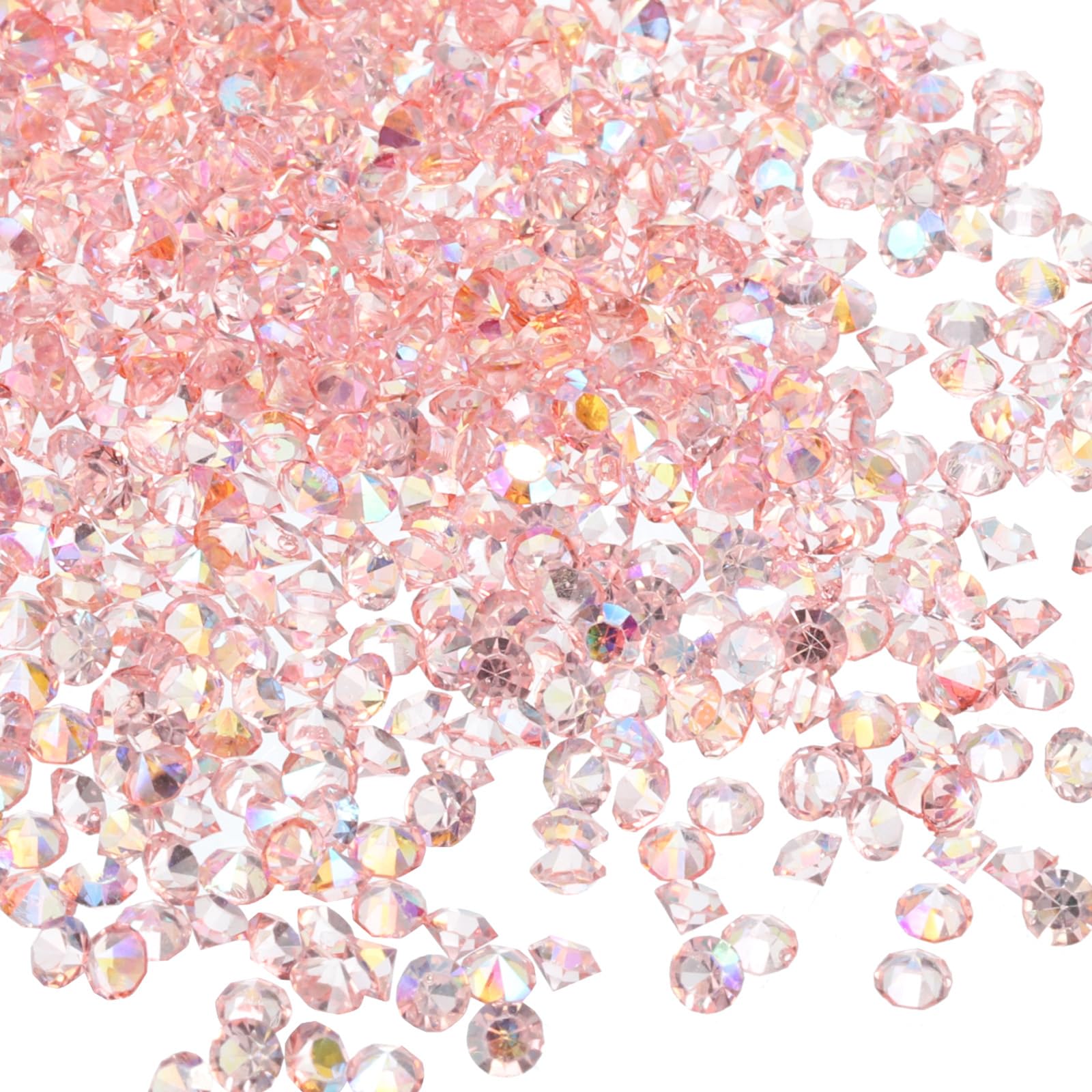 M METERXITY 14000 Pack Wedding Table Scatter Confetti Crystals Acrylic Diamond Vase Filler Gems Apply to Table/Centerpiece/Decor/Bridal (3mm Pink AB)