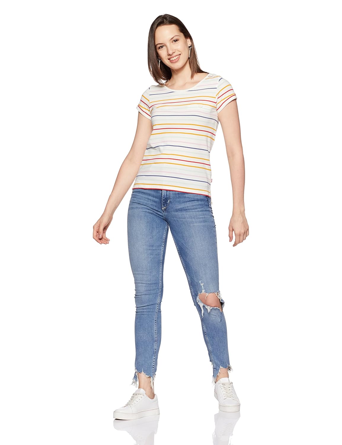 levis women's striped t-shirt