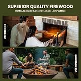 Green Olive Kiln Dried Logs 6kg 27L UK Firewood Low Moisture Defra Approved view 4