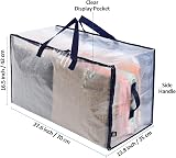 VENO Heavy Duty Extra Large Storage Bag 102L Clear Set of 4 view 6