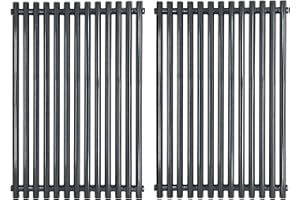 Htanch PG525 (2-Pack) 17 1/4 x 11 3/4 inch Porcelain Steel Grill Grid Grates for Weber 7525 Weber Spirit 300,E-310 & E-320, Spirit S-310 & S-320,Genesis 1000-5000 Spirit 700, Weber 900