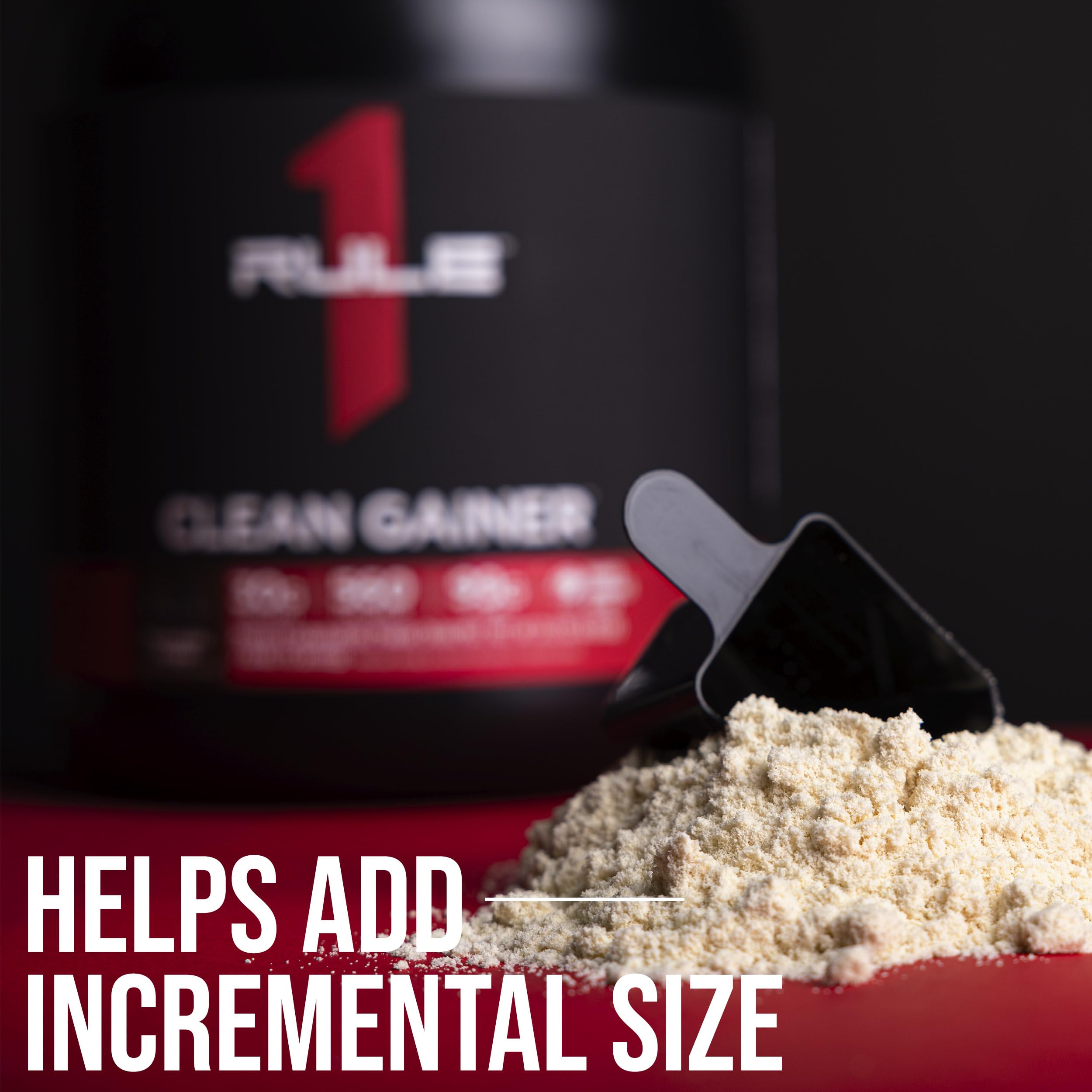 Rule 1 Clean Gainer - High-Protein Lean Gain Formula with 560 Calories, 30g of Full-Spectrum Protein, Over 90g Carbs, Under 6g of Fat (15 Servings, Chocolate Fudge)