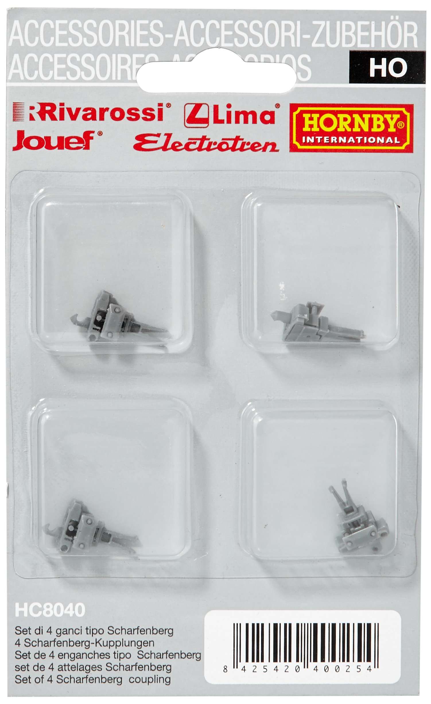 RIVAROSSI HC8040 Set of 4 Scharfenberg Coupling