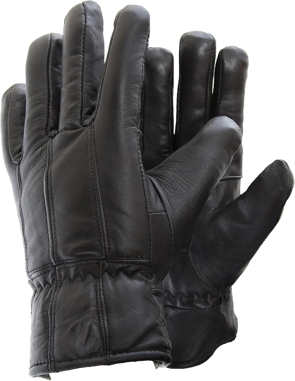 Mens Genuine Leather Gloves (M/L) (Black) Amazon.ca Luggage & Bags