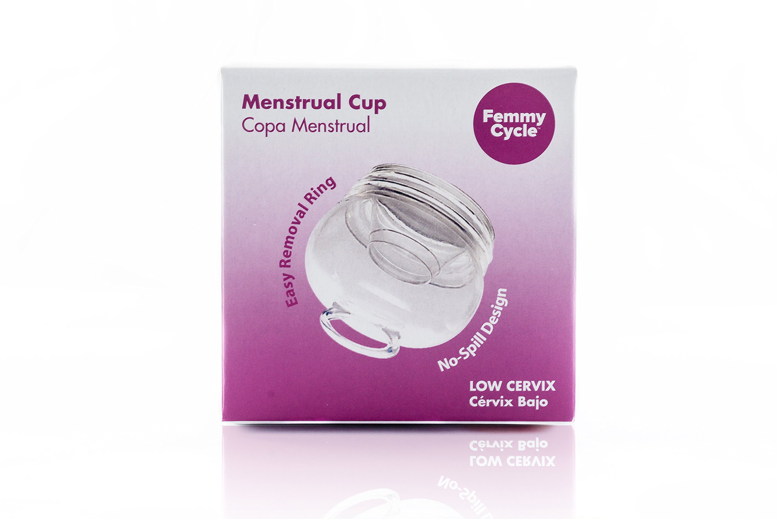 FemmyCycle CustomFit Menstrual Cup Softest Leak and SpillProof for Up to 12 Hours Made in The